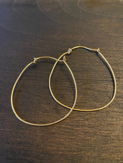 Gold Horseshoe Hoop Earrings