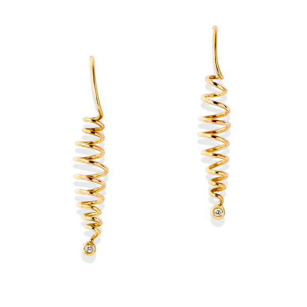 Helix Spiral Earrings - Earrings Chorthip
