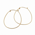 Gold horseshoe hoop earrings from Chorthip featuring a sleek, rounded design with a secure clasp and polished finish.