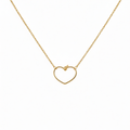 Silver Heart Knot Pendant by Chorthip featuring a delicate intertwined heart design on a fine chain.
