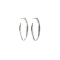 Large rain-shaped hoop earrings by Chorthip, featuring a smooth, shiny finish perfect for stylish accessorizing.