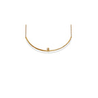 Chorthip Helix Moon pendant necklace featuring a spiral design, displayed on a neutral background.