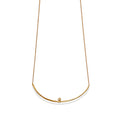 Silver Helix Moon pendant necklace by Chorthip featuring a spiral design, close-up image showing detailed craftsmanship.