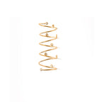 Close-up of Chorthip Helix Spiral Ring showcasing its twisted design and polished silver finish.