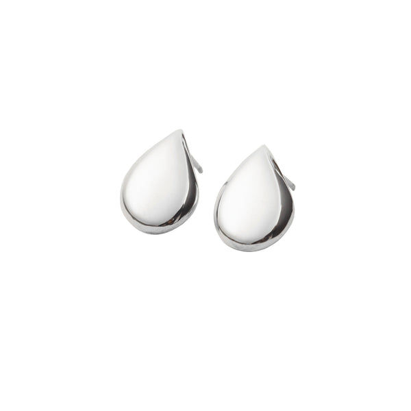 Large Button Raindrop Earrings - Earrings Chorthip