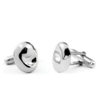 Eye of the Sea shell cufflinks by Chorthip featuring a detailed sea-inspired design, perfect for formal attire.