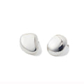 Chorthip Pebble Stone earrings featuring smooth, rounded pebble design in earthy tones, stylish and lightweight jewelry piece.