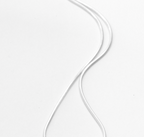Sterling silver snake chain necklace by Chorthip showing its smooth, flexible design and shiny finish.