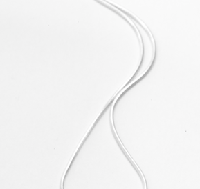 Sterling silver snake chain necklace by Chorthip showing its smooth, flexible design and shiny finish.