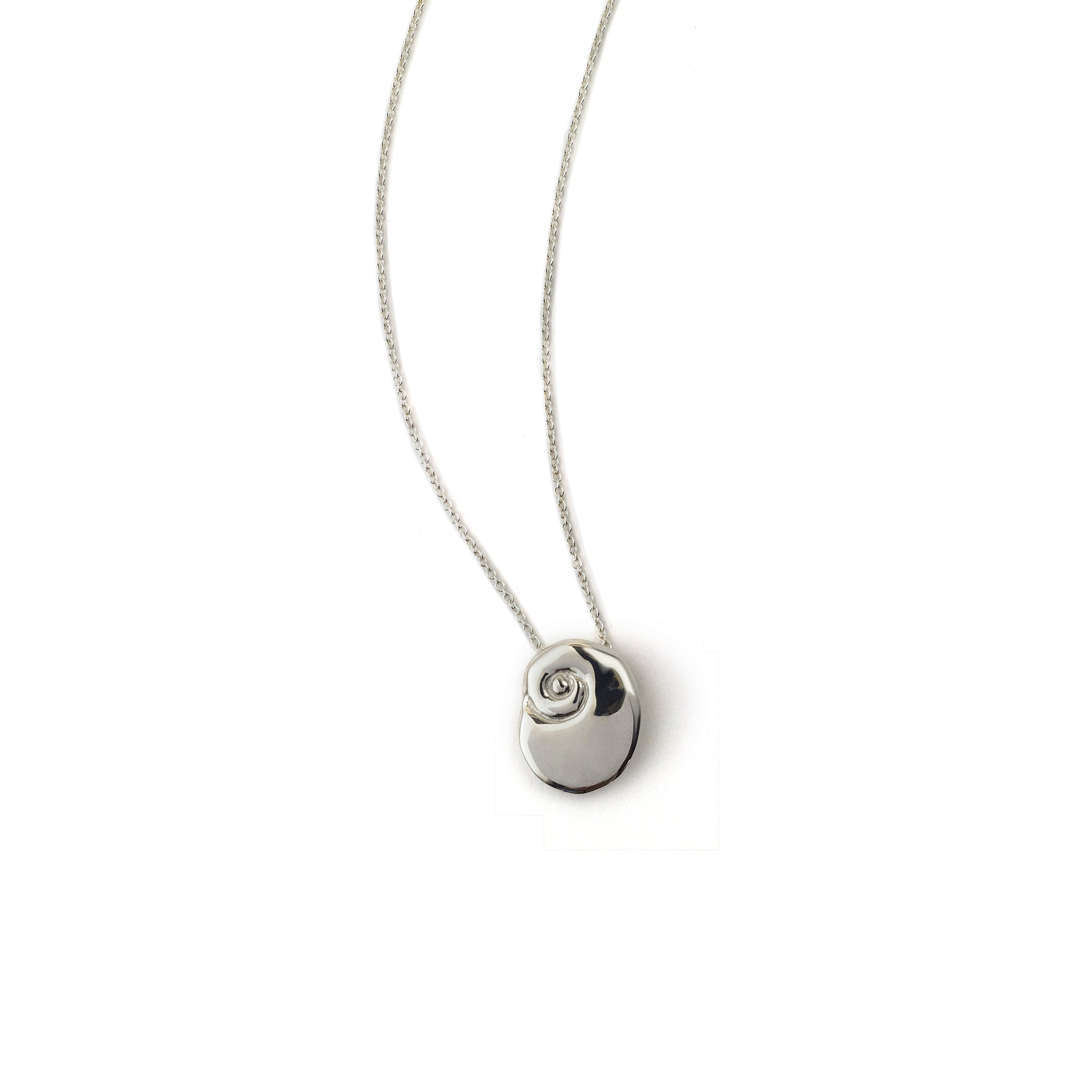 Chorthip Eye of the Sea pendant featuring a detailed ocean-inspired design with a gemstone center on a silver chain.