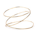 Triple spiral gold bangle by Chorthip, featuring intertwined gold bands with a smooth, polished finish.