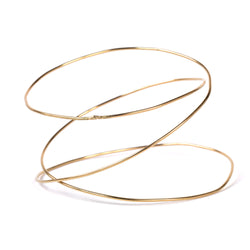 Triple Spiral URS Gold Bangle - Bangle Chorthip